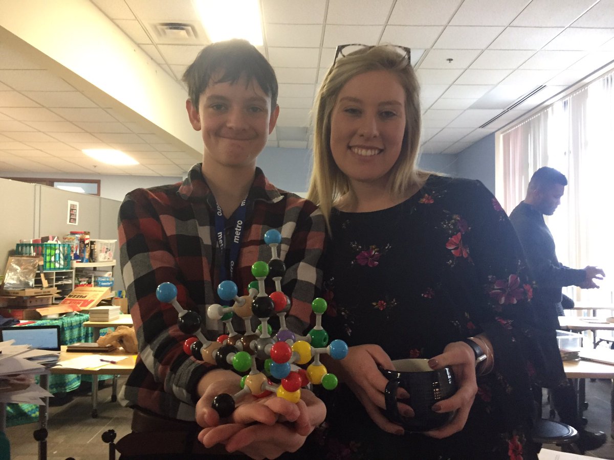 MetroECMS's tweet photo. @MetroECMS 8th graders, lead by our fearless OSU student teacher Miss Wood, learn about meiosis, how to make hot and cold packs, and celebrate her completion of edTPA.  @MetroHS @MetroInTech https://t.co/TL1rNLsZWw