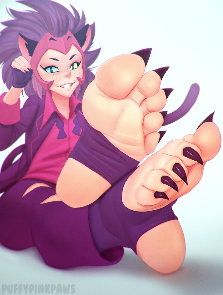 COMMISSION: Catra #fetish #feet #foot #puffypinkpaws #ashi 足 フ ェ チ 足 #catra...