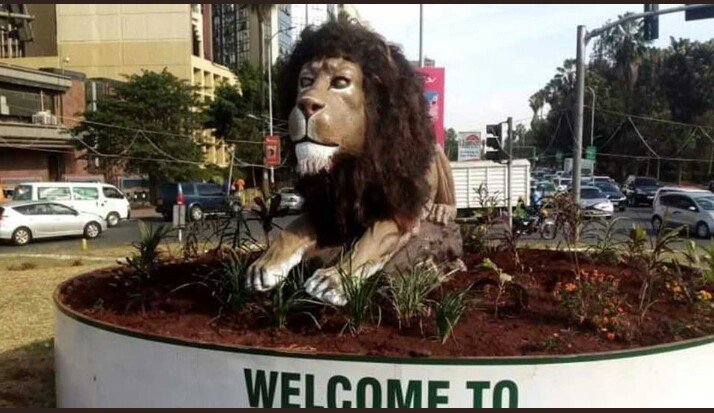 MainBart's tweet photo. This just goes to show how flawed our thinking is.  Instead of this scarecrow that cost millions, we should have planted trees at a fraction of this thing.  #Nairobi #IWD2019 #BalancedForBetter #FridayThoughts https://t.co/nci1Rw3grL