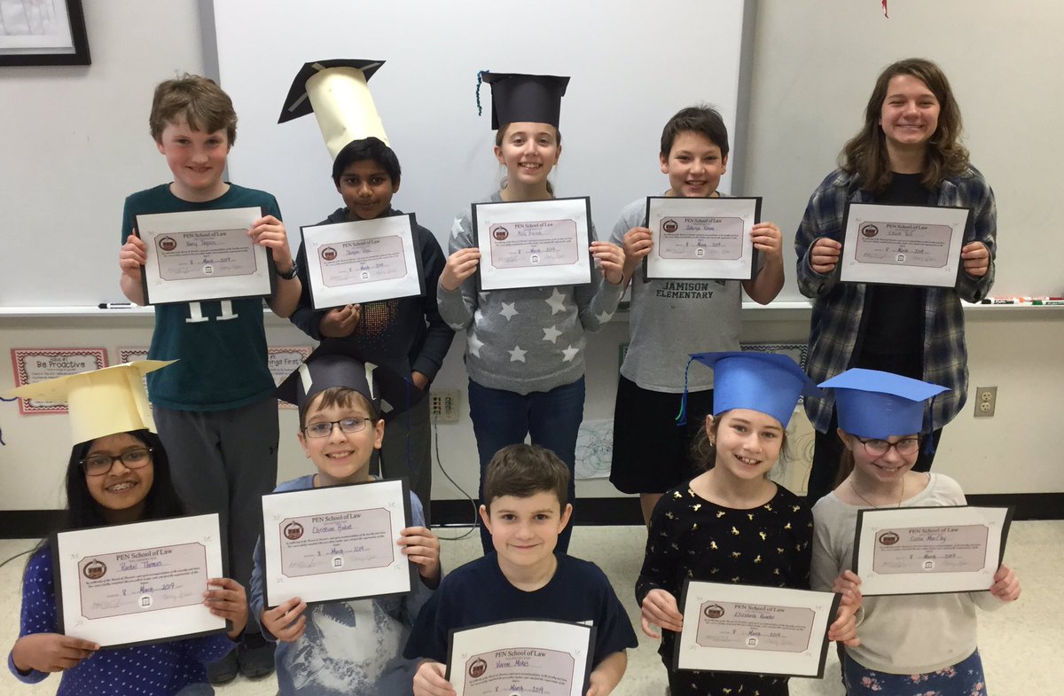Nancy Stash (@nancystash) on Twitter photo Students finished studying for the Bar Exam and are officially Lawyers ready to take on the mock trial!! <a href="/CBJamisonES/">Jamison Elementary School</a> Students finished studying for the Bar Exam and are officially Lawyers ready to take on the mock trial!! <a href="/CBJamisonES/">Jamison Elementary School</a>