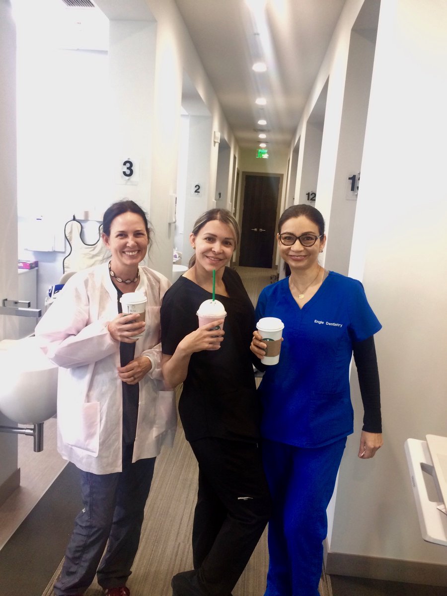 EngleDentistry's tweet image. In honor of #DentalAssistantsWeek, #NationalDentistsDay and #InternationalWomensDay, we are finishing off the week with a bang by celebrating all of our staff, including our #dental techs and auxiliary staff! 🙌🙂