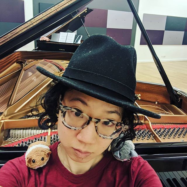 pianoingpenguin's tweet photo. Morning "workout" on the Steinway D at @operaamerica. What a great way to start out International Women's Day! 
#internationalwomensday #morning #piano #workout #practice #steinway #2tons #allthatpiano #pianohamster #helpers https://t.co/E4HOOc70iU https://t.co/3fiETDLU3e