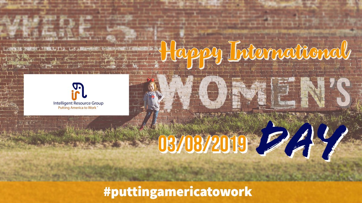 irg_gotwork's tweet photo. #happy #internationalwomensday from @irg_gotwork #puttingamericatowork #women #womensday #gethired #jobs #job #jobsearch #jobhunting https://t.co/PH7oC5zaY1