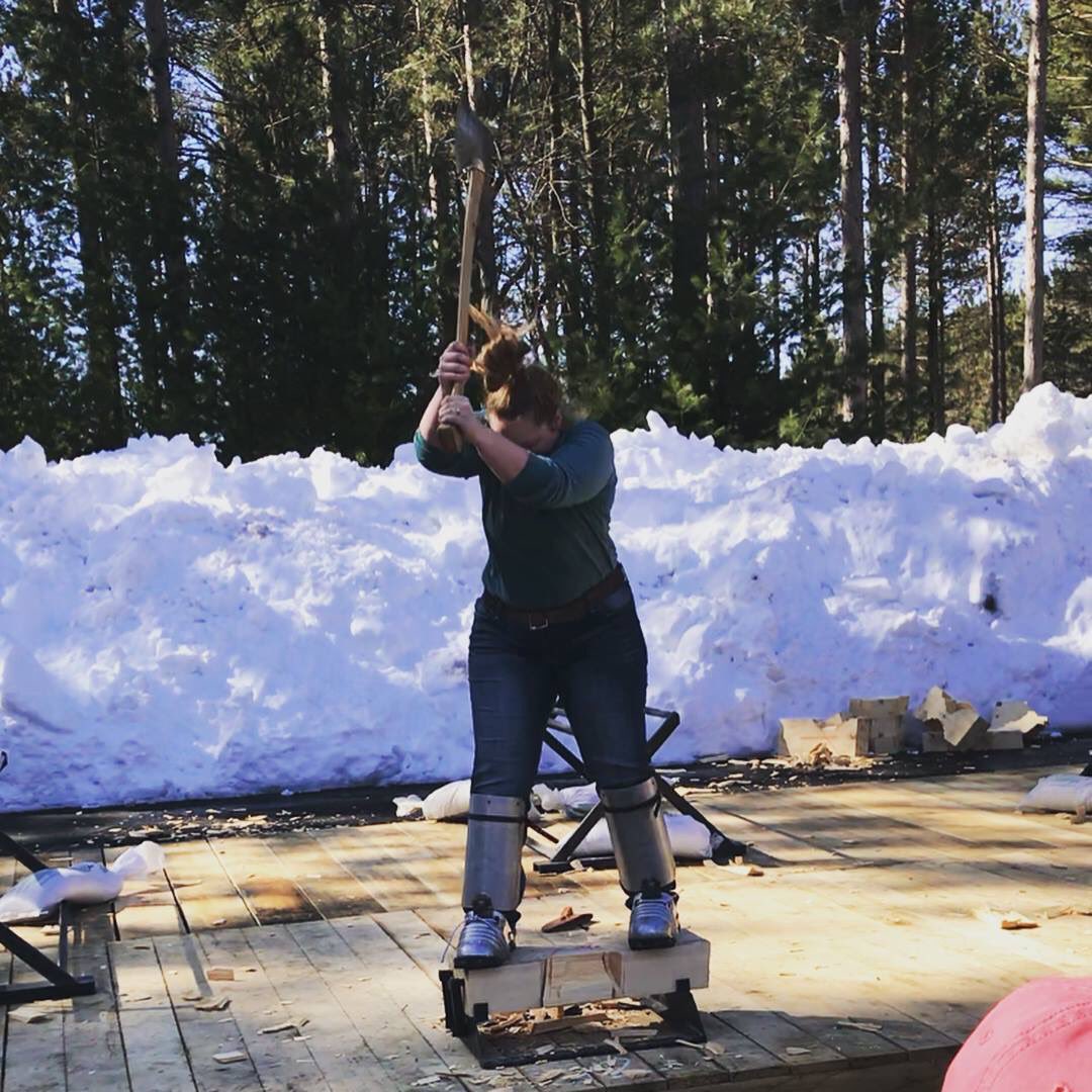 MUForestryClub's tweet photo. Happy International Women’s Day from our Lumberjills to you! #ILookLikeAForester #InternationalWomensDay #Forestry https://t.co/H9jA8QvXtR