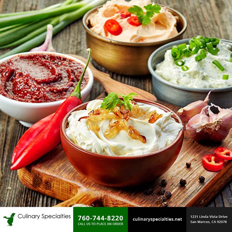We offer a variety of #DeliciousDips that can be customized for your menu. Contact us for ordering info: 760-744-8220

#CulinarySpecialties #FoodManufacturer #hummus #BabaGhanoush #tabbouleh #tzatziki #tapenade #HotelMenu #ResortMenu #ConventionMenu #CustomDips