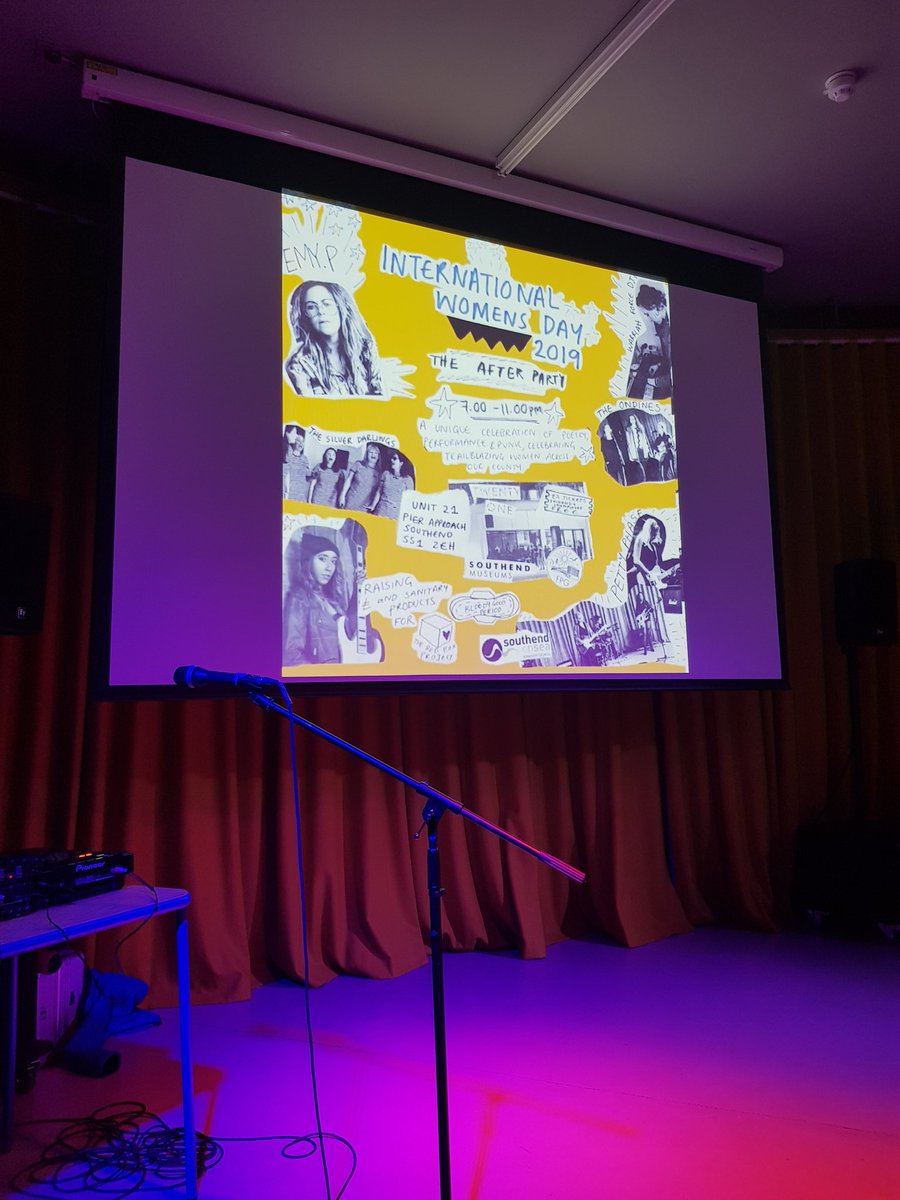 Get yourselves down to International Women's Day after party at @TwentyOne_South for a night of music and spoken word by some wonderful women 💪 @FPGSouthend @SouthendMuseums @grrrlzinefair #internationalwomensday