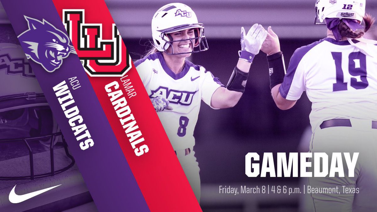 ACU_Softball's tweet image. Conference is here! Let’s go kitty cats! #scratchem #acusoftball #SouthlandStrong