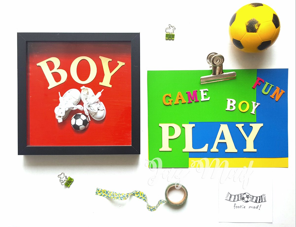 JazMaif's tweet image. 🌟Someone close to you just had a newborn? You hear it's a boy? 
Why not add cool to the obvious?
#jazmaif 📣This is available to purchase right away 🌟'Boy' • 23cm x 23cm (9" x 9") 
#football #shadowframes #gifts #presents #eidgiftideas #homedecor Note: Props are not for sale