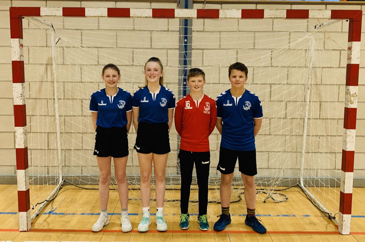 Meet the SP/S1 🤾🏼‍♂️ captaincy team ahead of our trip to 🇸🇪 and 🇩🇰 
I’m sure Jack, Louise, Angus and Freya will do a magnificent job #KAHandball 
#leadbyexample