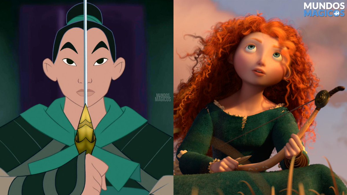 Mulán y Mérida.
- No son las típicas princesas en apuros.
- Se hicieron valer por si mismas.
- No esperaron ni necesitaron que un hombre las salvara.
- Lucharon por sus derechos.

Sin ninguna duda son las mejores princesas de Disney.