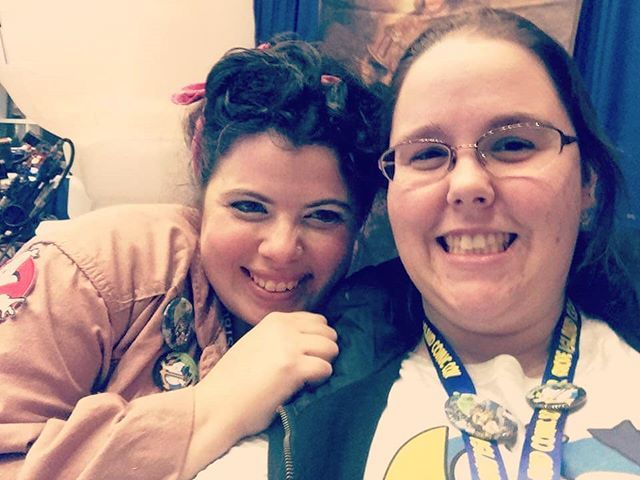 OceanStateGB's tweet photo. #HappyInternationalWomansDay Meet the brilliant, intrepid, and steadfast women of #OceanStateGhostbusters! Secretary, photography specialist, and multimedia manager, the effervescent Brittney Cahoone and Co-Founder Elise-Noelle. With beauty and brains th⦠https://t.co/XgjSABv6bA https://t.co/oxuVeAigUQ