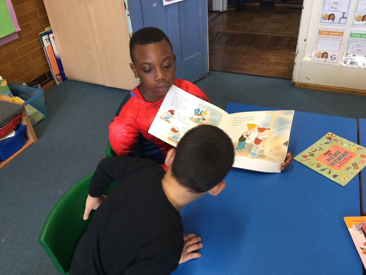 EPSMissNJudd's tweet photo. Reading buddies, well done Y4 and Reception! ⭐️⭐️ #superrolemodels #superreaders @Eastfield_EN3 @Gaynor_Spence https://t.co/IqH6qXRN3J