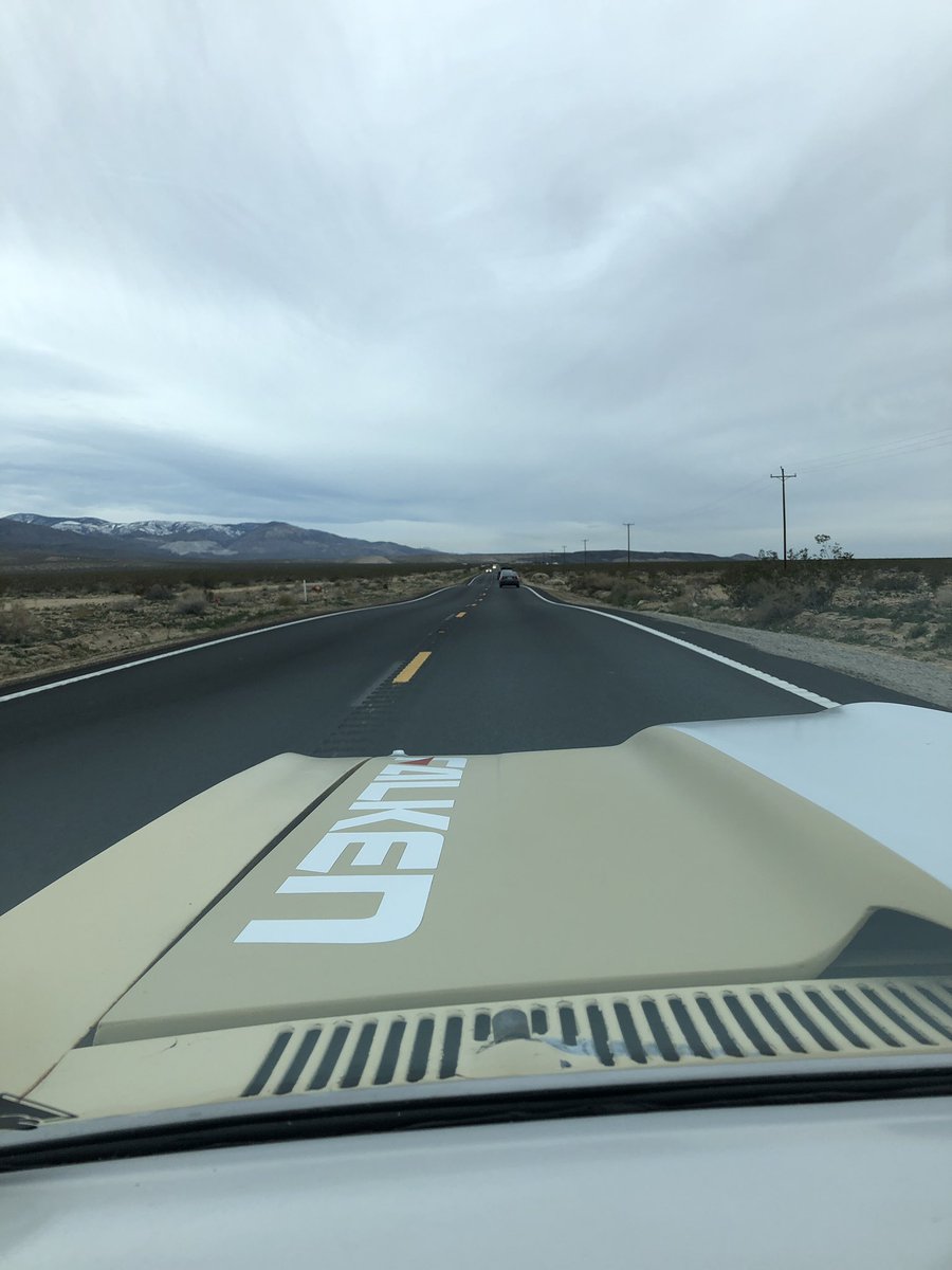 Went for a real nice long drive a couple weeks back. #TakeTheRoadLessTraveled #DesertRoads #RoadTrip #OffRoad #OHV #BuiltToBeDriven #ProTouring #LosAngelesCerakote @FalkenTire @hotchkis @turnonesteering @HedmanNation @bowlertrans @Wilwoodbrakes @OriginalParts