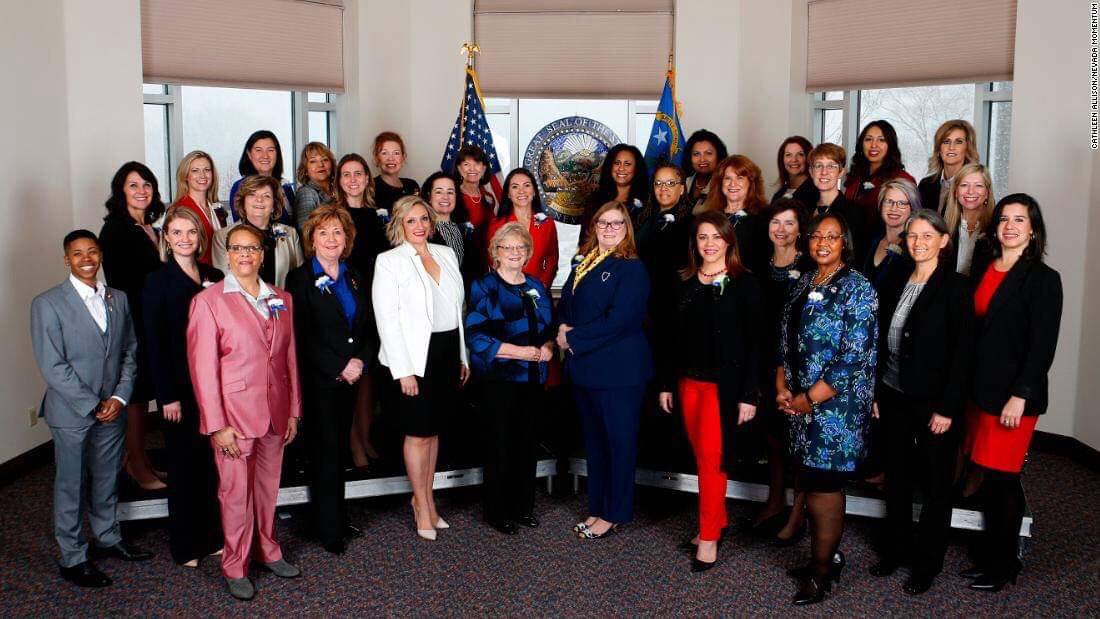 As Nevadans we are lucky to celebrate #InternationalWomansDay by celebrating the inspiring women that make up the first female-majority state Legislature. #WeDidIt