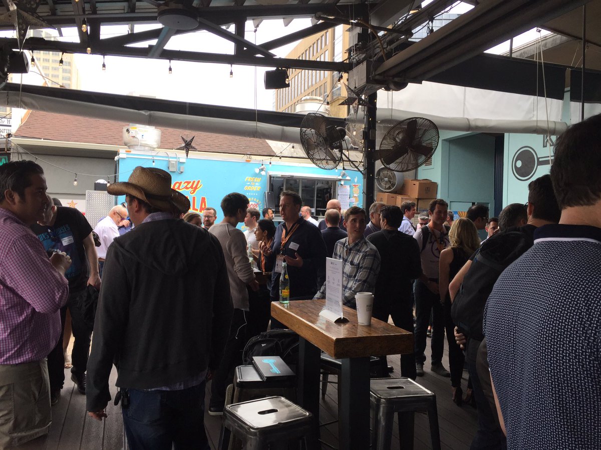 JustHODLItEvent's tweet photo. Taco trucks and free margaritas in 80 degree weather.  Spreading the news about @JustHODLItEvent at #SXSW19 https://t.co/1tmBhKliMj