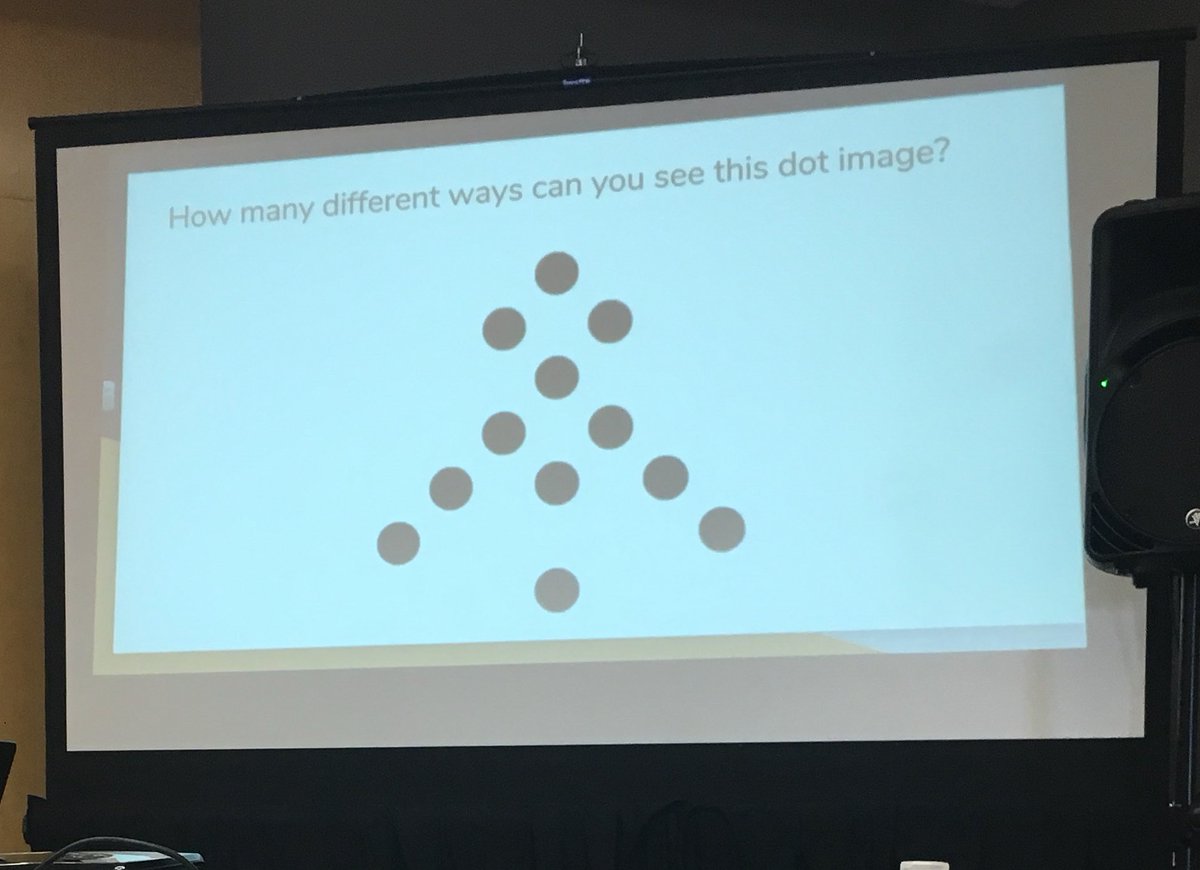 MmeFallscheer's tweet photo. An additive thinking workshop with a strong emphasis on subitizing - what could be better? 😂🤓➕Great ideas! Thanks @CathyCoers! #CEATCA2019 #LCSDprolearning #numbertalks https://t.co/alzbb7TLyC