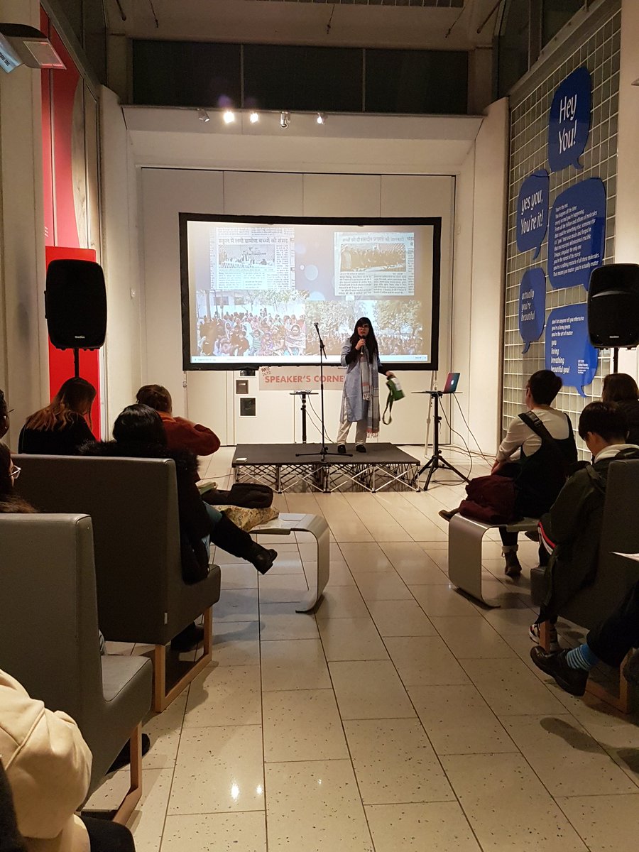 SheFestSY's tweet photo. Chandni Ahuja takes it away in Speakers Corner!
@MuseumSheffield #LiveLate
#SheFest2019
#IWD2019 https://t.co/pEuduRfxEq