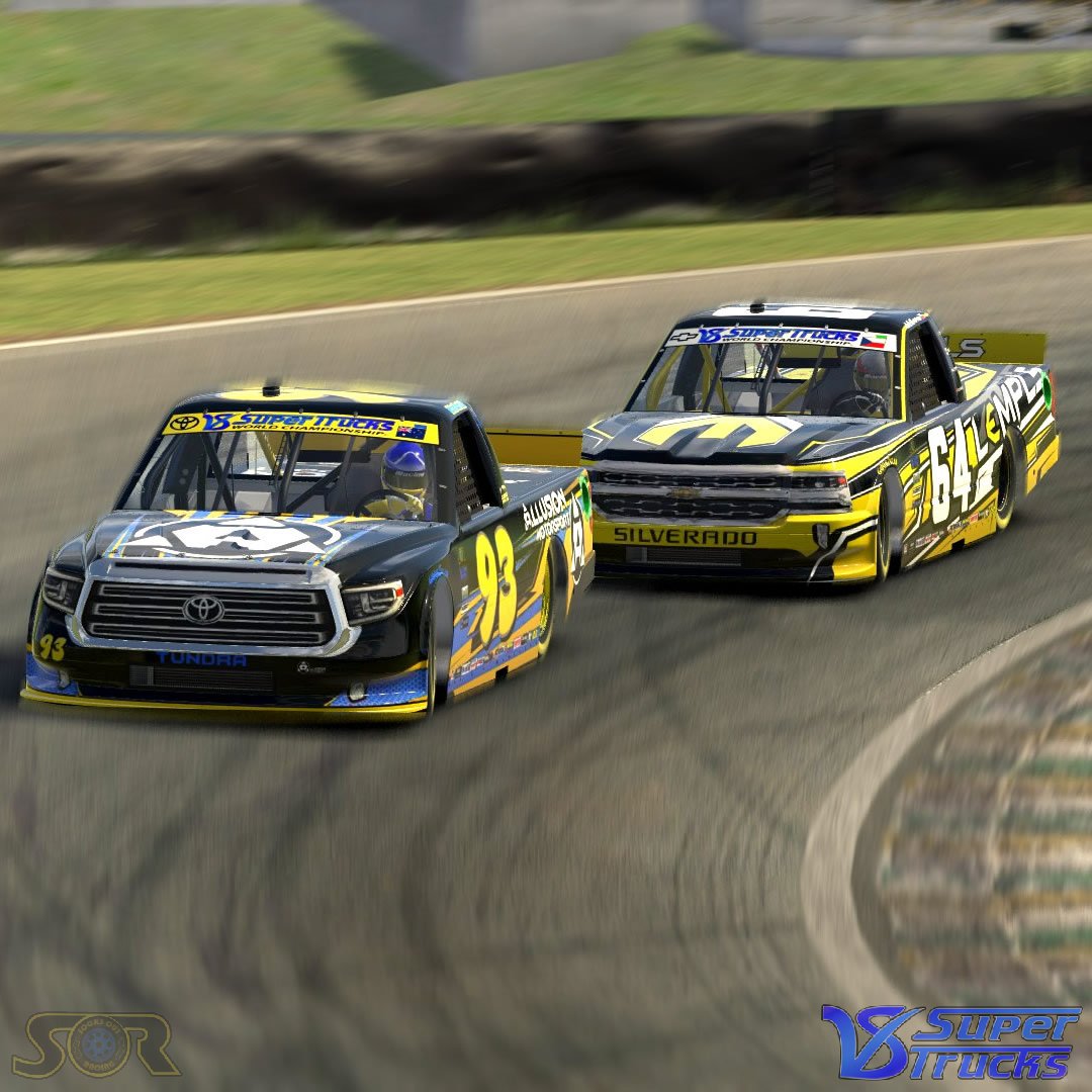 SocksOutRacing's tweet photo. When we say World Championship, we mean it! Drivers from #Australia to the #CzechRepublic compete in V8 SuperTrucks! See how each region is doing in the Regions Cup standings: https://t.co/etDrepOjAu

#V8ST #Vmotorsport #esports https://t.co/G993gZGkcx