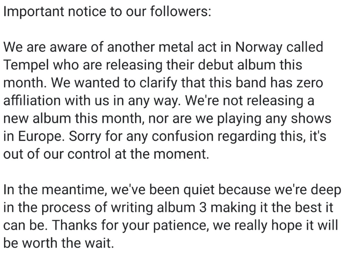 Please read: