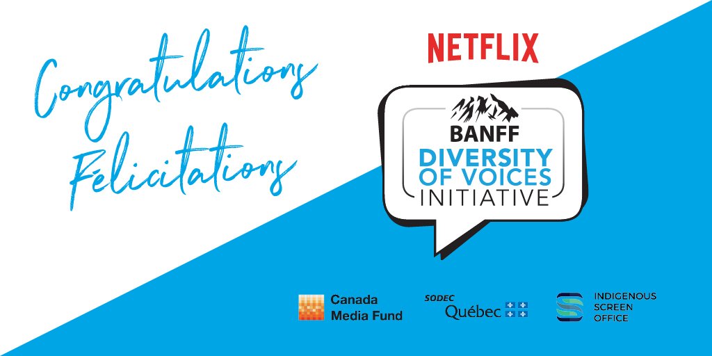 BanffMedia's tweet photo. The 2019 Netflix-BANFF Diversity of Voices Initiative gives participants opp to attend #BANFF40, where they will have access to bespoke training and networking opps with senior industry decision makers. #IWD2019 #innovateforchange #cdnpoli #creativecanada  https://t.co/Vv95TMW8Ap https://t.co/uqJxG4rOiw