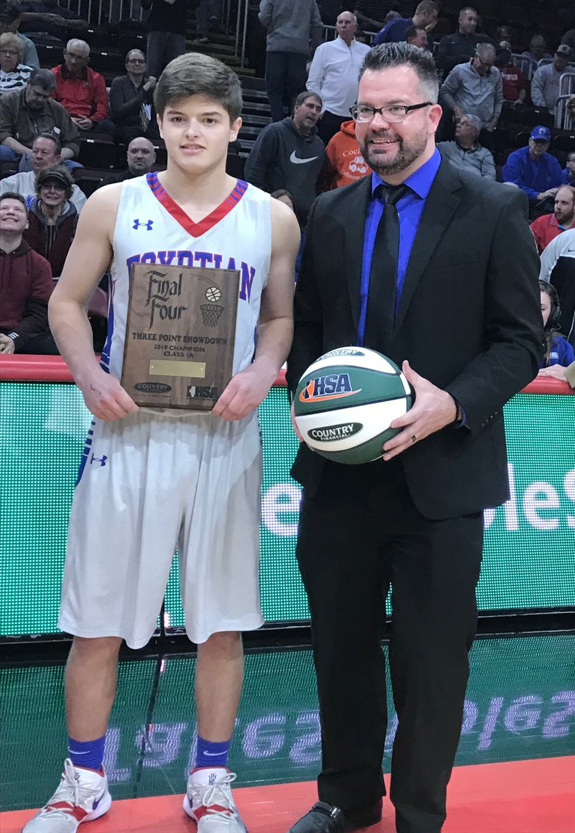 IHSAState's tweet photo. π @hellocountry Three-Point Showdown Class 1β£A Finals π
π₯ Christian Trexler, Egyptian 1β£1β£
π₯ Noah Lintker, New Athens 1β£0β£
π₯ Braedon Fyock, Forreston 8β£
π₯ Cam Scott, Illini Bluffs 8β£
π Christian wins 1β£A & advances to March 16 King of the Hill! #TakeSimpleSteps https://t.co/5BfxbJa5Gl
