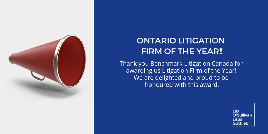 Thanks <a href="/BenchLitigation/">Benchmark Litigation</a>  for this honour and congratulations to all the winners!!

#BenchmarkAwards2019 
#lolg