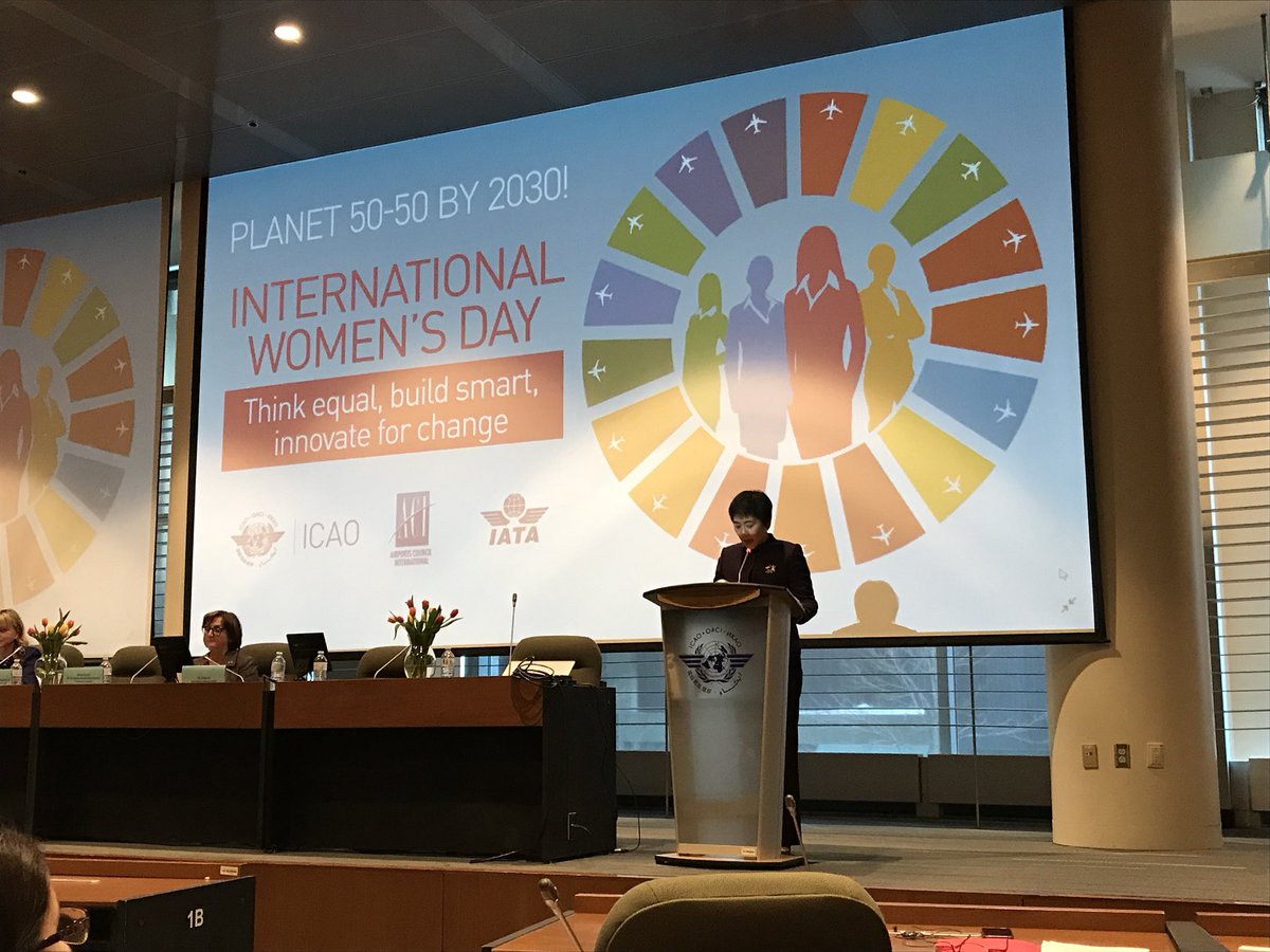 IATA's tweet image. Thrilled to be working w/ partners ICAO &amp;amp; @ACIWorld for an #InternationalWomensDay event at @icao. ✈️

Our member @AirCanada is sending Coralyn Ah-Moy, Dir. of Strategic Procurement, to speak &amp;amp; inspire! #BalancedForBetter