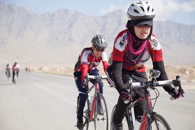 Zahra leads the pack on a 2014 training ride with the Women’s National Cycling Team 
of Afghanistan.
📸: <a href="/jennygnichols/">Jennifer Nichols</a> --
Women’s rights are human rights. Despite cultural barriers, infrastructure, and death threats, the women in @afghancycles embrac… ift.tt/2SWIGM0