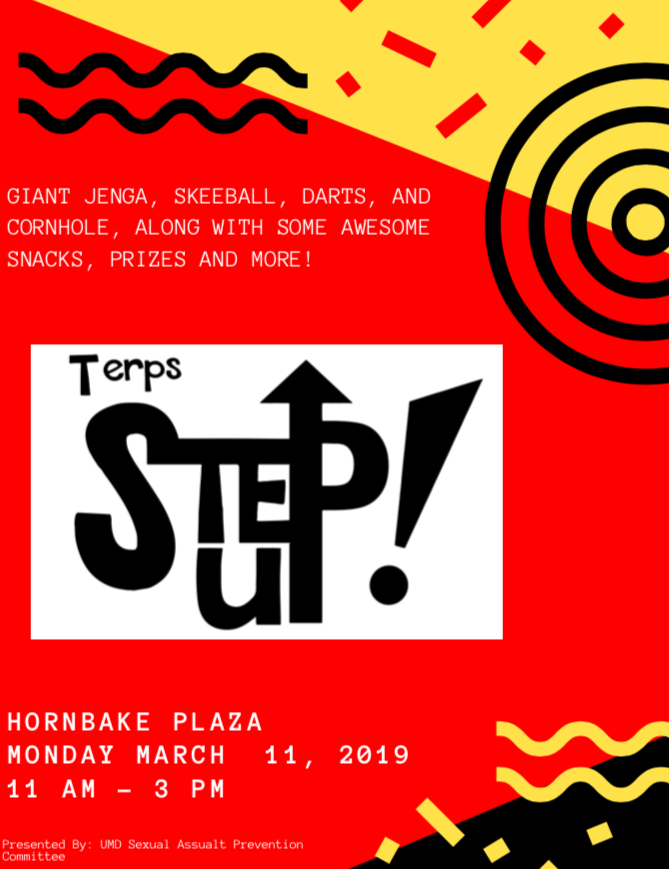RuleofThumbUMD's tweet photo. WHOO HOO!! Is it almost time for Spring Break!? 

From 11-3pm in Hornbake Plaza, we will see you this upcoming March 11th for Step Up! for Spring Break! Come get some bystander intervention tips and cool giveaways for your upcoming break 🐢👍🏽 #ruleofthumbUMD #ItsOnUs https://t.co/zvEiql669E