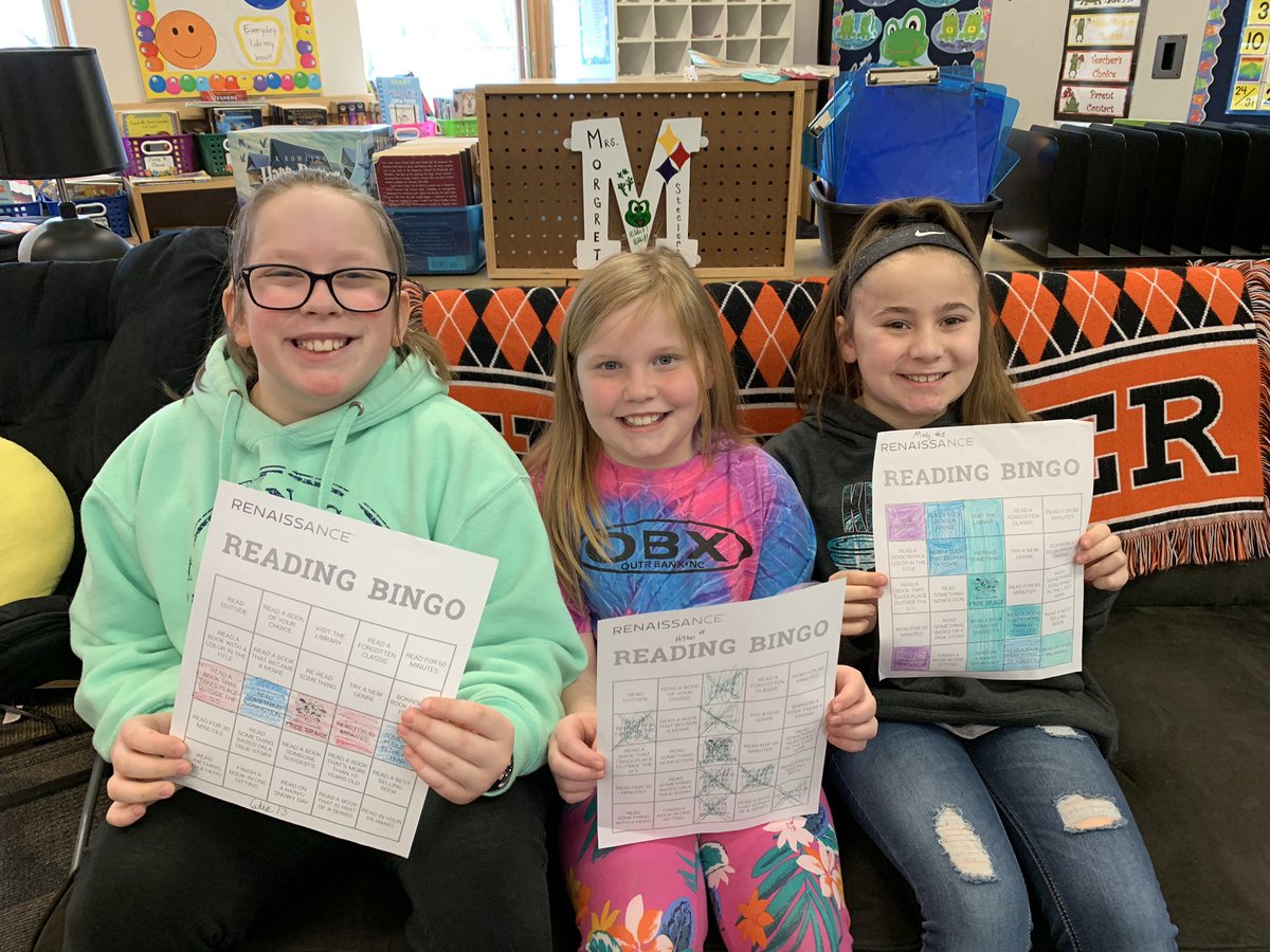 Morgret_STEAM's tweet photo. 4th graders had fun playing “Reading Bingo” for #ReadQuest! #HPSDawesome #hpsdreads @teamAR360 https://t.co/cdnvbKeIDr