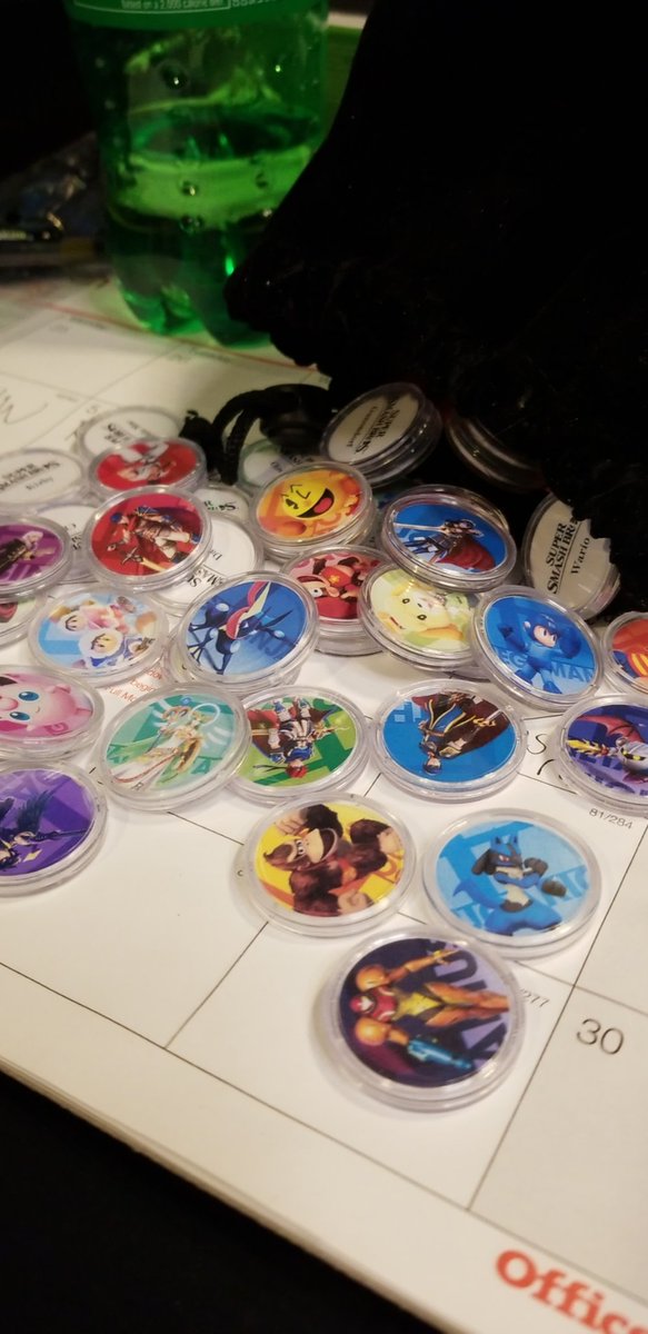 RealXZeroik's tweet photo. Just got a fresh wave of new Amiibo coins in! This #SmashSaturday is gonna be sick! https://t.co/okUW23a1DS