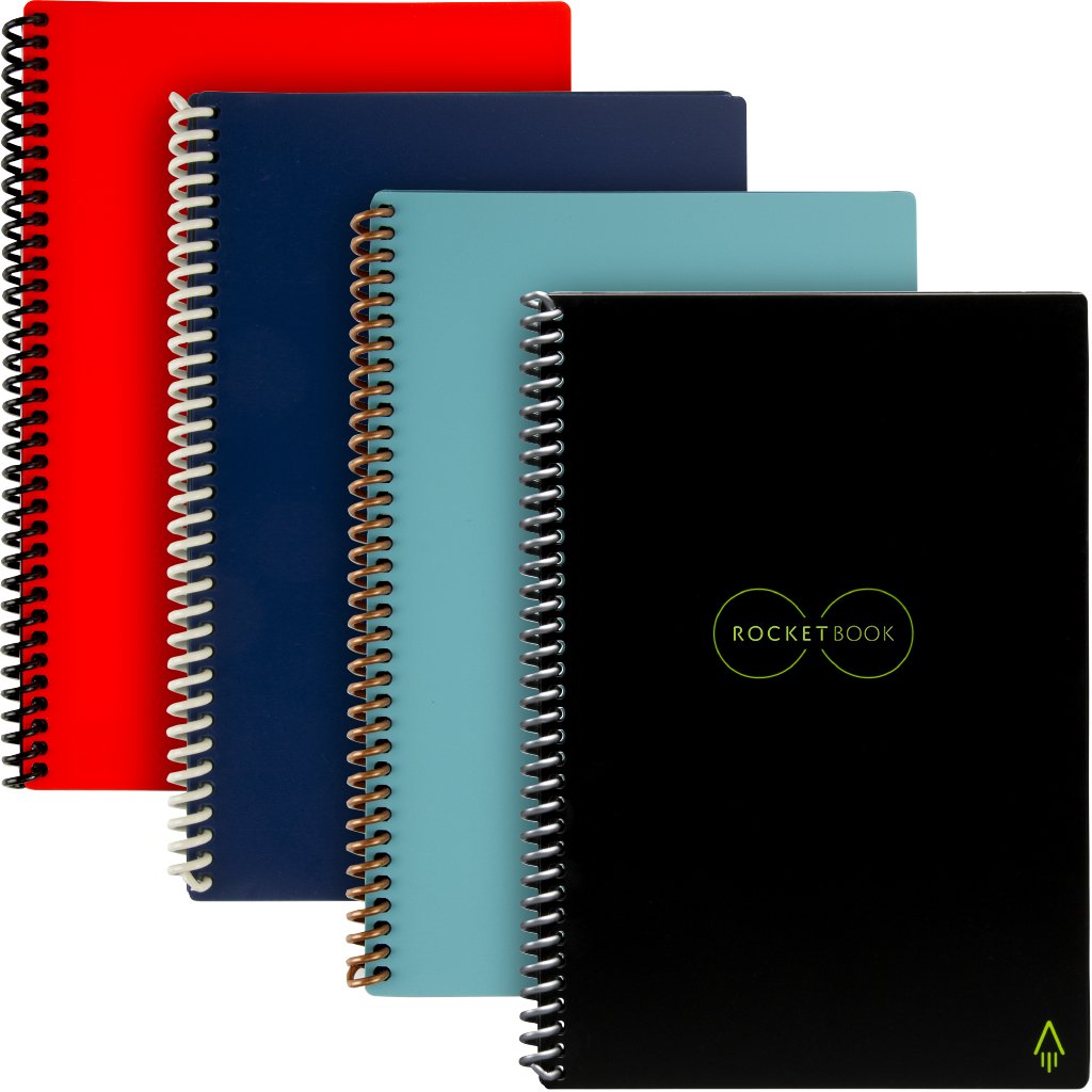 GetRocketbook's tweet photo. #FanReviewFriday "This notebook has honestly made my academic life so much better not having to worry about which notebook to take to class...Plus it is saving the environment by not wasting tons of paper!" -Brady 🚀Find the Everlast here: https://t.co/x4woXD1HVd 
#getrocketbook https://t.co/8C79dyz8fQ