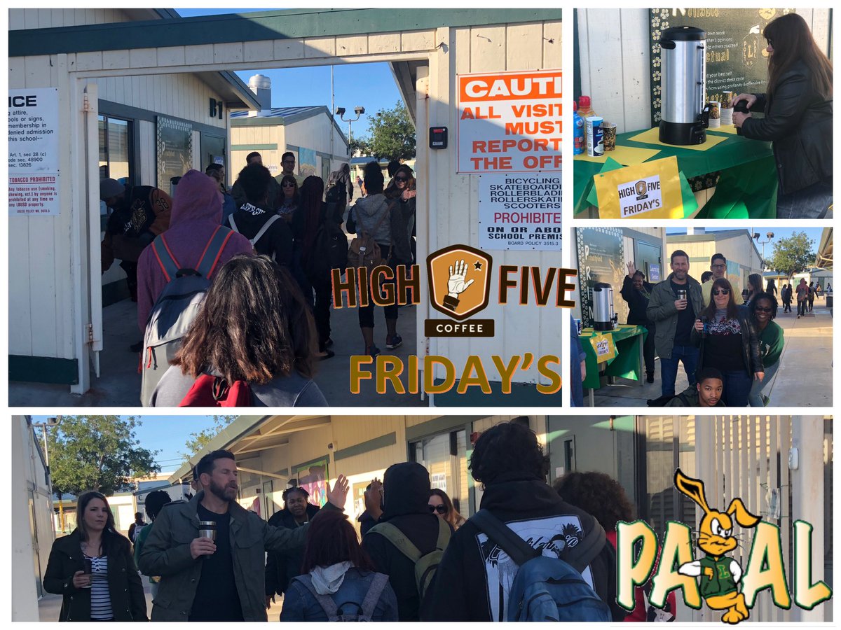 <a href="/paalacademy1/">Poly PAAL High Achool</a> High 5 Coffee Friday welcomes our #ProudtobeLBUSD Ss &amp; lets them know they are IMPORTANT. “You don't have to be somebody different to be important. You’re important in your own right.”~M. Obama <a href="/polyjackrabbits/">Poly Jackrabbits</a>  <a href="/Lloyd_Wilson79/">Lloyd Wilson</a> @LibraryTechKatt <a href="/MrMontanezJorge/">Jorge Montanez</a>