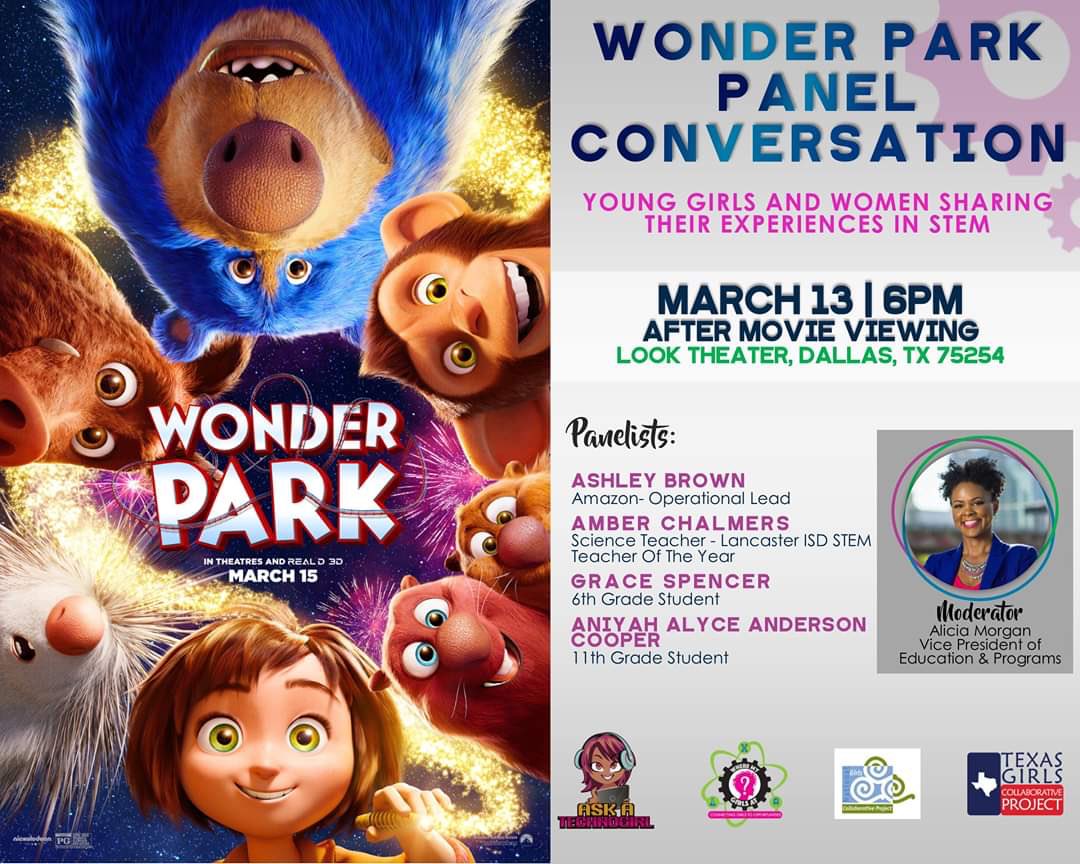 askatechnogirl's tweet image. Super proud to announce that our moderator for the WonderPark Screening will be my good friend Alicia(A.M.) Morgan! 
This event will definitely be one to remember! #wheremygirlsat #wonderpark #girlsinstem