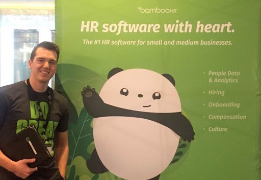 bamboohr's tweet photo. Hey #WASHRM attendees! Don’t forget to swing by our booth (#29) to say hi to Matt. (As an added bonus, he’ll tell you all about the wonderful world of @bamboohr!) https://t.co/JodZWjGmEg