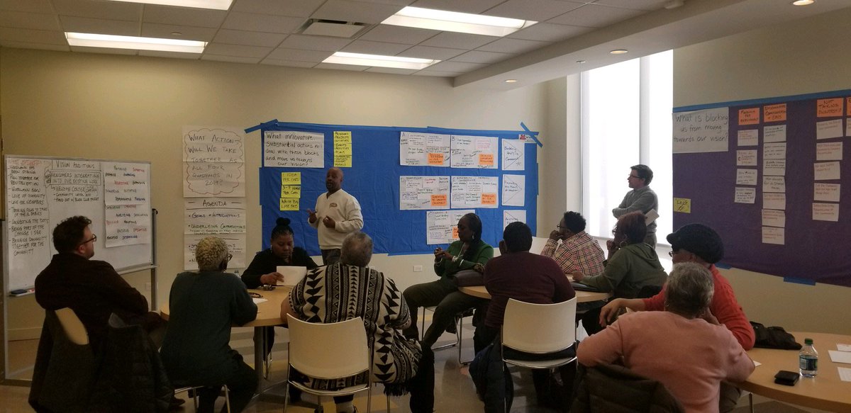 Woodlawn just celebrated a new grocery store, but down the block today was a great meeting of the quadrant leaders committing where they go next.  <a href="/NetOfWoodlawn/">Network of Woodlawn</a> <a href="/LISCChicago/">LISC Chicago</a>
