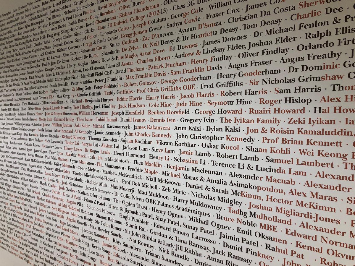 Fantastic wall of decals <a href="/DulwichCollege/">Dulwich College</a> great work from our exhibitions team