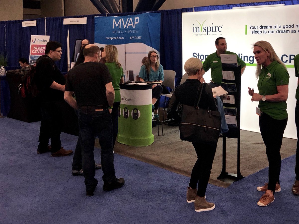 inspiresleep's tweet photo. We’re here at Day 1 of the @NSFSleepShow. If you’re in the Houston area, stop by our booth to learn more about Inspire! #NSFSleepShow https://t.co/OHuxkjy0LU