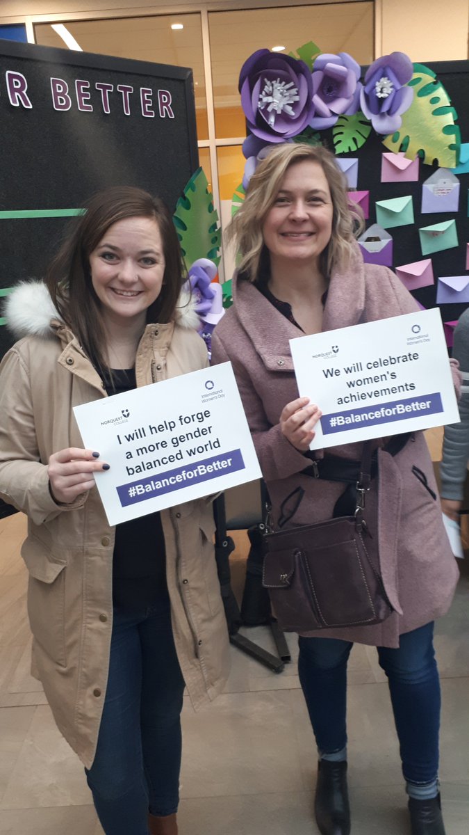 Happy to celebrate International Women's Day with <a href="/norquest/">NorQuest College</a> who are out there supporting women and creating possibilities.  #BalanceforBetter