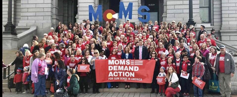 SairaCSU's tweet photo. #MomsDemand Colorado taking the fight to the capitol! #GunSense #AdvocacyDay #COleg #ExpectUs @shannonrwatts https://t.co/1lBXZjM8g5