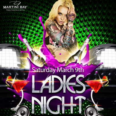 MartiniBayLBR's tweet photo. Hey Ladies!  Its Ladies Night at Martini Bay on Saturday March 9th!  Get drinks specials all night long and light up the dance floor! https://t.co/tguCODguAT