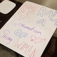 OMAWomensMarch's tweet photo. Photos from last night's sign-making party at Classic Rock Coffee. Thank you to our fiscal sponsor @yougogirlomaha for hosting this event. Thank you to @NebraskaMegan for joining us! And thank you to everyone who came out to make posters. See you at the March on Sunday! #OWDM2019 https://t.co/8rcJXAM2EL