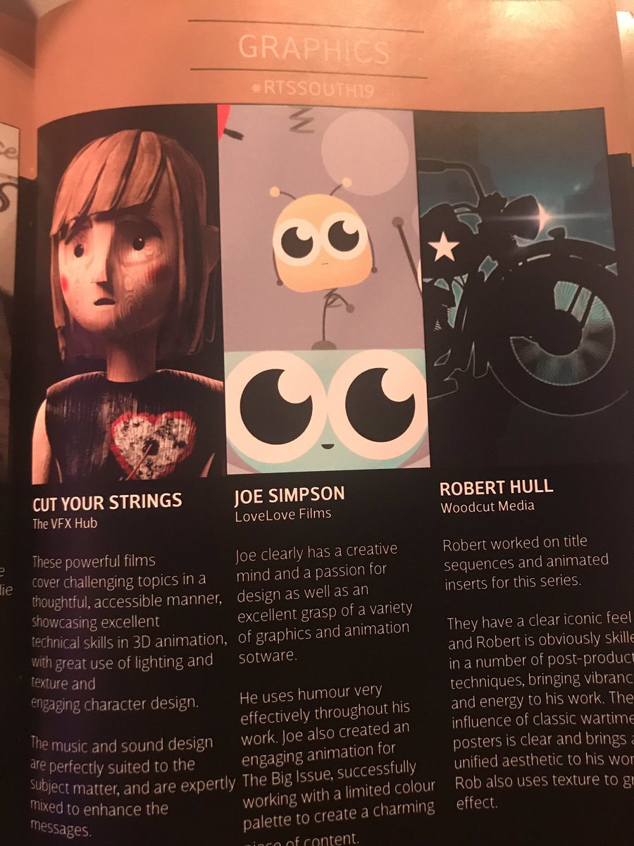 A second win for <a href="/LoveLoveFilms/">LoveLove Films</a>! Congrats Joe Simpson! #winner #graphics #RTSSouth19