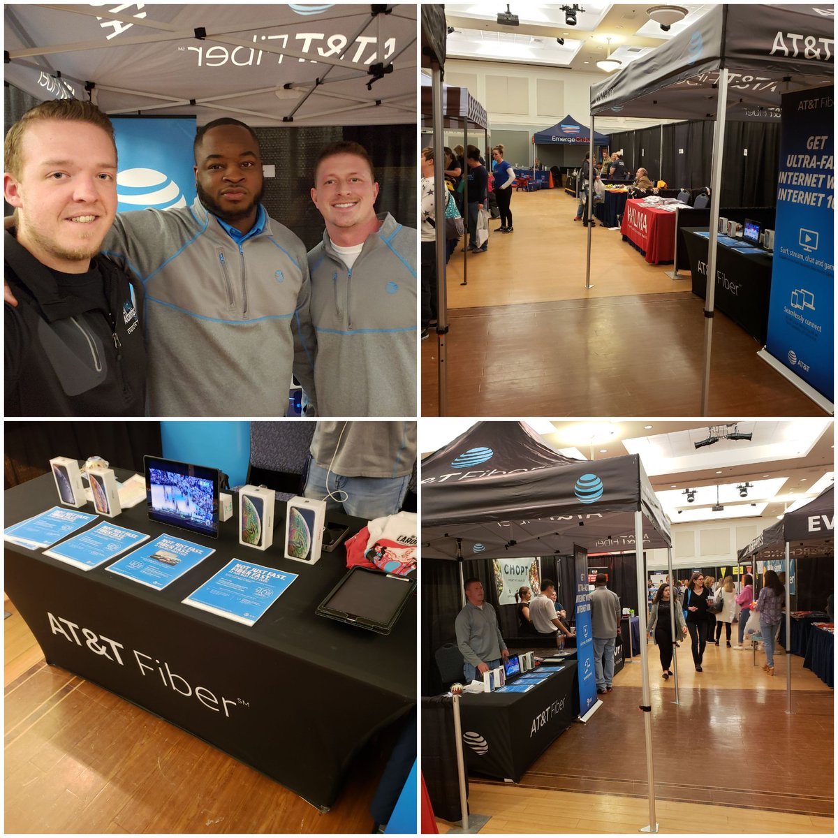 We're out here with <a href="/NCRoadWarriors/">CLTROAR</a> at the #MarathonMadness expo at <a href="/uncw/">UNCW</a>. Come by and see how AT&amp;T can amplify your entertainment experience with #ATTFiber and #Directv. #unleashtheEAST <a href="/404girl/">Betsy Francis</a> <a href="/AdamMRagab/">Adam M. Ragab</a> <a href="/ClaireReazin/">Claire Reazin</a> <a href="/Ciara_Wills/">cwills</a> <a href="/wendymack13/">Wendy Hamilton</a> <a href="/MitchemCorey/">Corey Mitchem</a> <a href="/MrMobileEvent/">MrDawson.....RoadWarriors</a>
