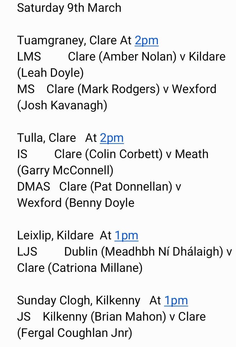 Clare GAA Handball tweet media