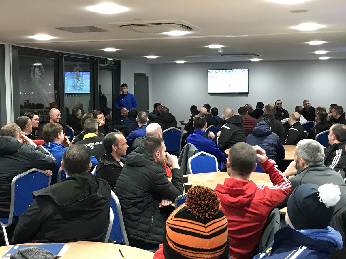 ScotFANorth's tweet photo. PLAYER PATHWAY| Well done to 65 coaches who attended the Transition to 11’s In-Service’ tonight. Many thanks for hosting us @CoveRangersFC #ScottishFACoachEd #LetThemPlay https://t.co/8TSALQriK0