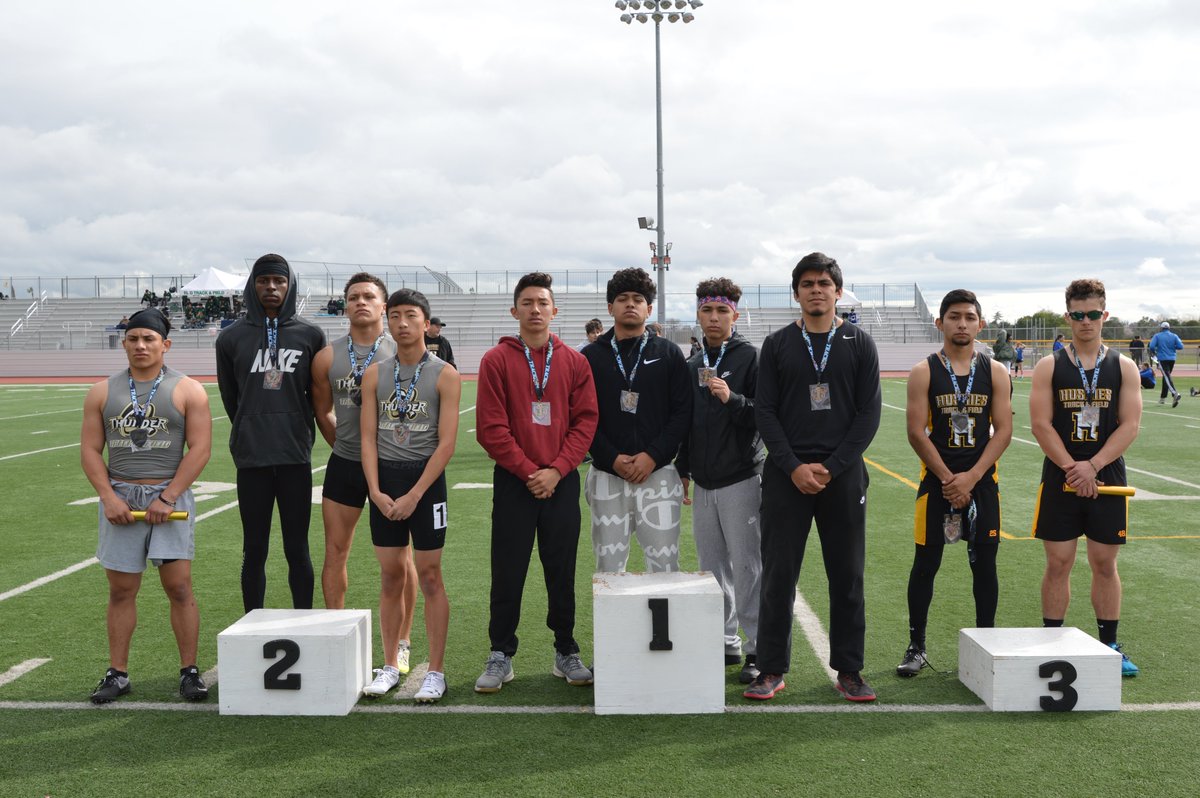 4x100m Relay 1st Golden Valley 45.84 Paul Roberts-Estrada, Alexander Aramburu, Anthony Cornelio, Davon Johnson 
2nd Buhach Colony 46.61 John Boyce, Jalon Jackson, Sebastien Yang, Youlas Dickson 3rd Hughson 46.76Carlos Arreola, Brian Hill, Angel Rodriguez, Seth Mendoza