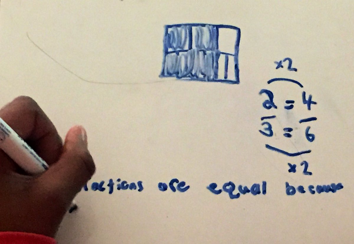 MsClanet's tweet image. I’ve been so impressed with my student’s justifications when comparing fractions! 🤗 @Ms_Clark_CHE #proudteacher #CHDreamBuilders