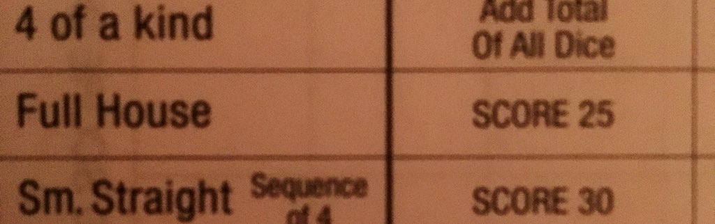 AshleykNelson2's tweet photo. we are playing Yahtzee and Alita thought to get a full house your dice had to equal 25...... https://t.co/XursERXres