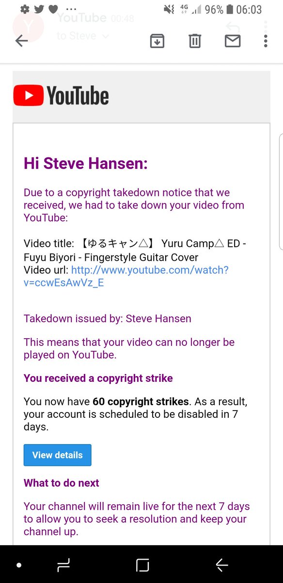 Steve_121102's tweet image. Is 60 strikes even possible @TeamYouTube ?
I woke up today and almost all of my videos got false claimed and taken down.
I sent emails to Creator Support for Youtube to deal with this matter.
Please do not send me automated messages as those aren't solving my problem right now.